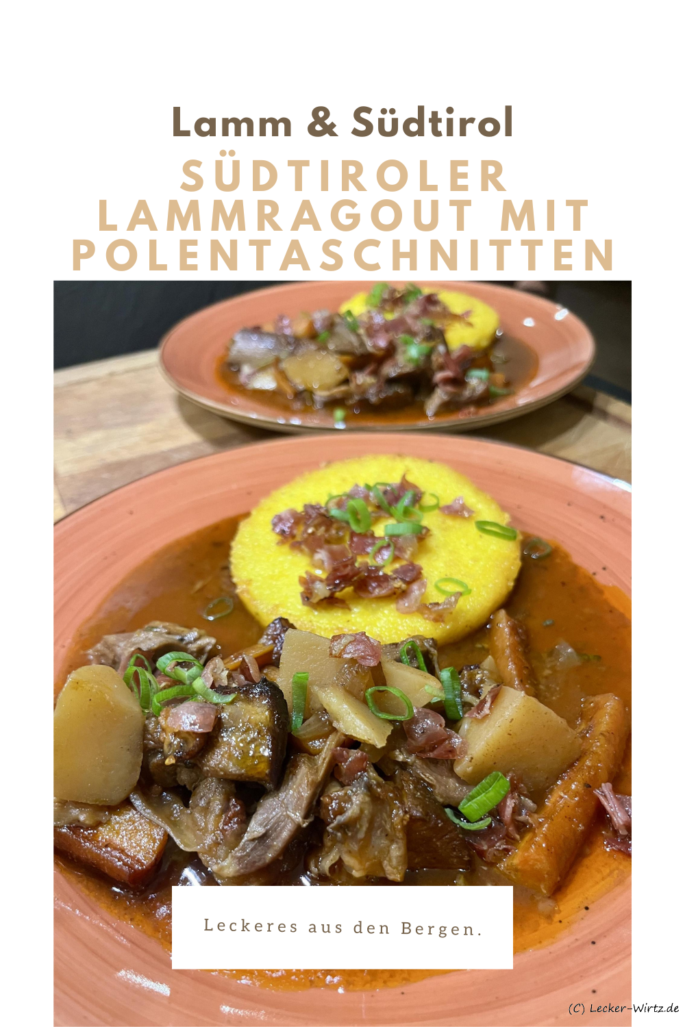 Südtiroler Lammragout mit Polentaschnitten
