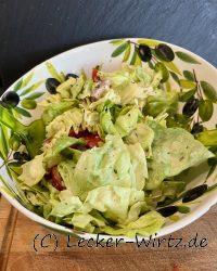 Salat mit Estragon-Senf Dressing