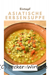 Asiatische Erbsensuppe