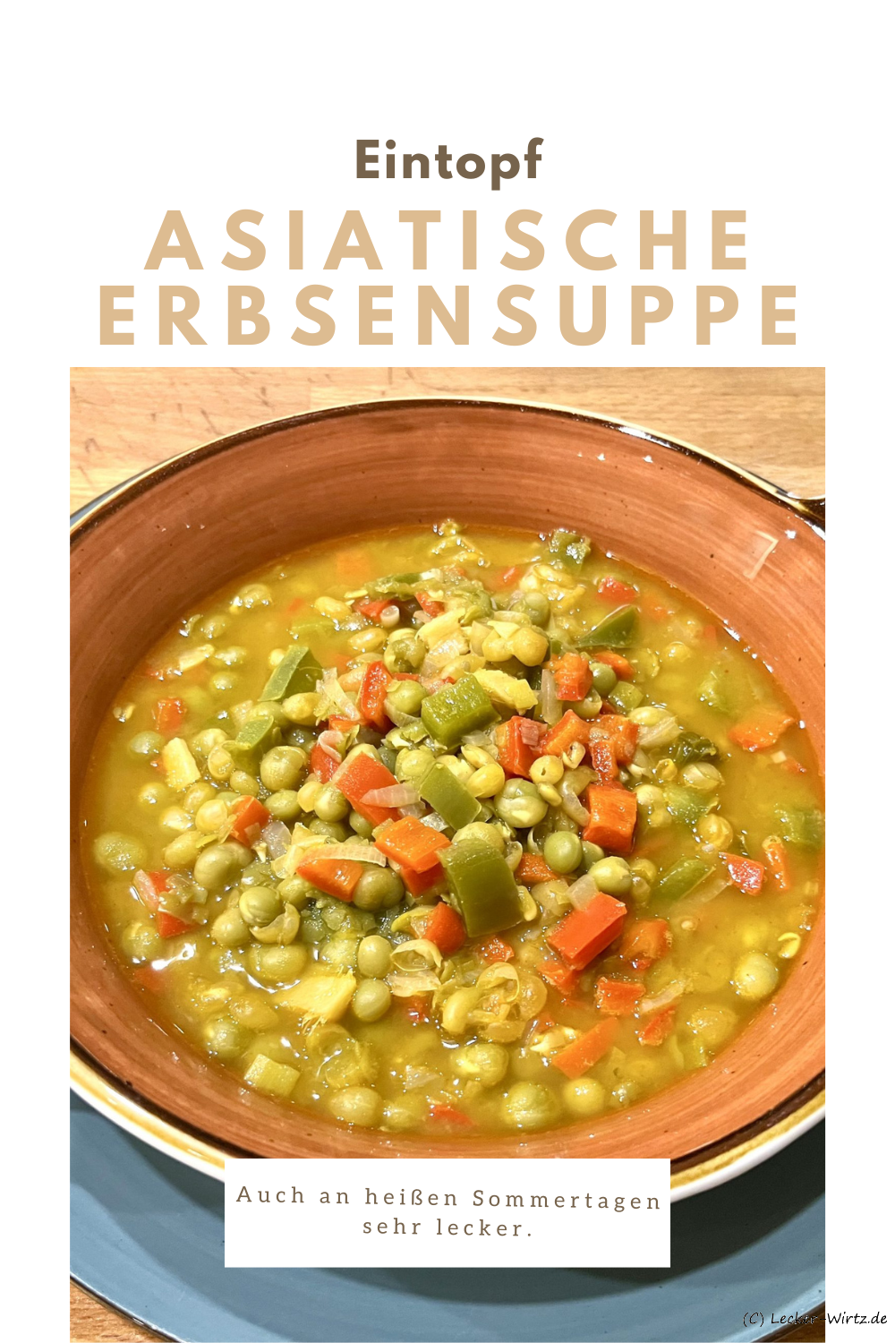 Asiatische Erbsensuppe