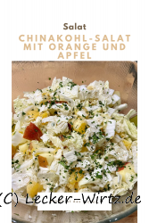 Chinakohl-Salat mit Orange und Apfel