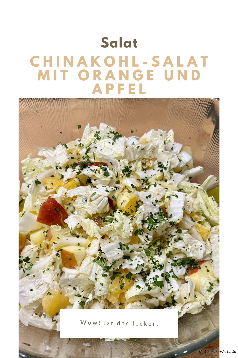 Chinakohl-Salat mit Orange und Apfel