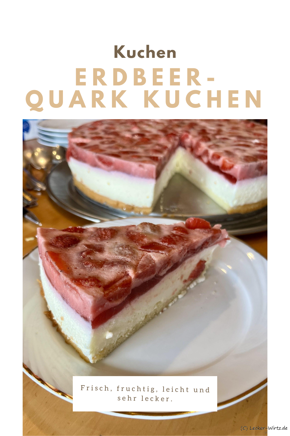 Erdbeer-Quark Kuchen