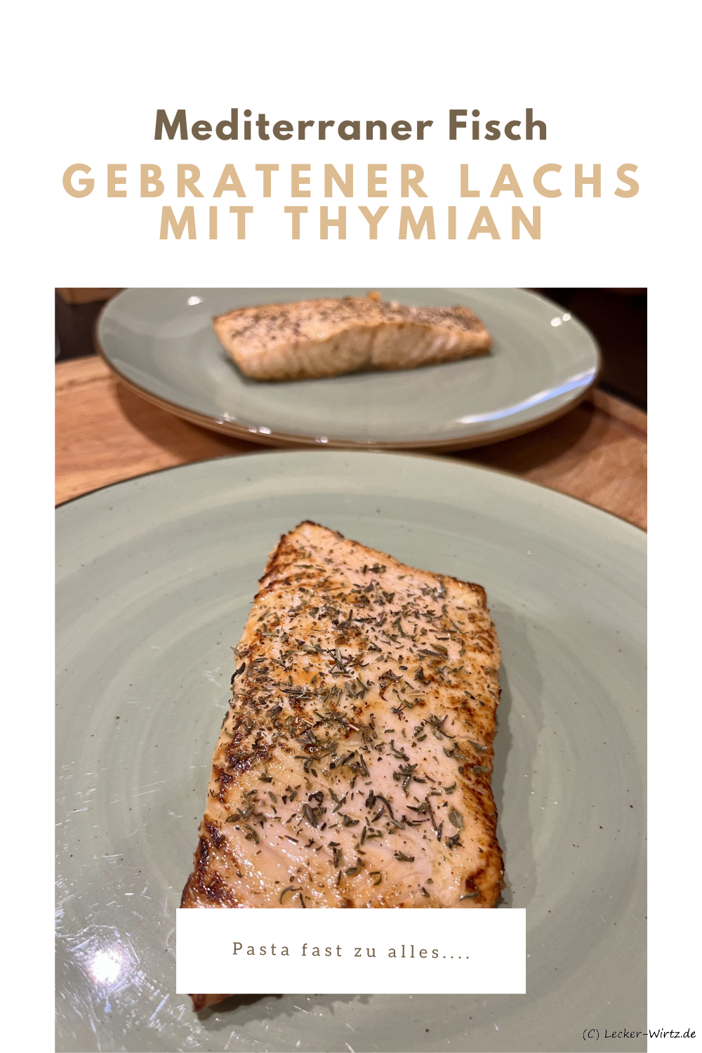 Gebratener Lachs mit Thymian