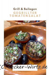 Gegrillter Tomatensalat
