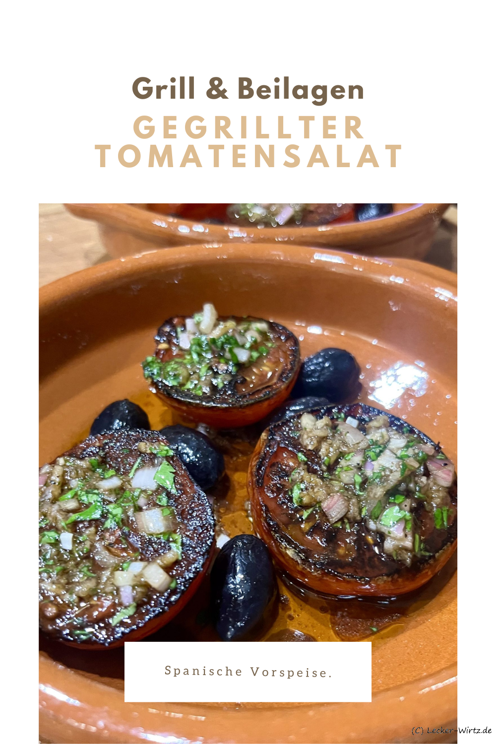 Gegrillter Tomatensalat
