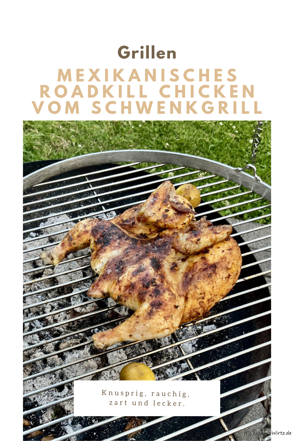 Mexikanisches Roadkill Chicken vom Schwenkgrill