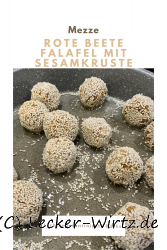 Rote Bete Falafel mit Sesamkruste