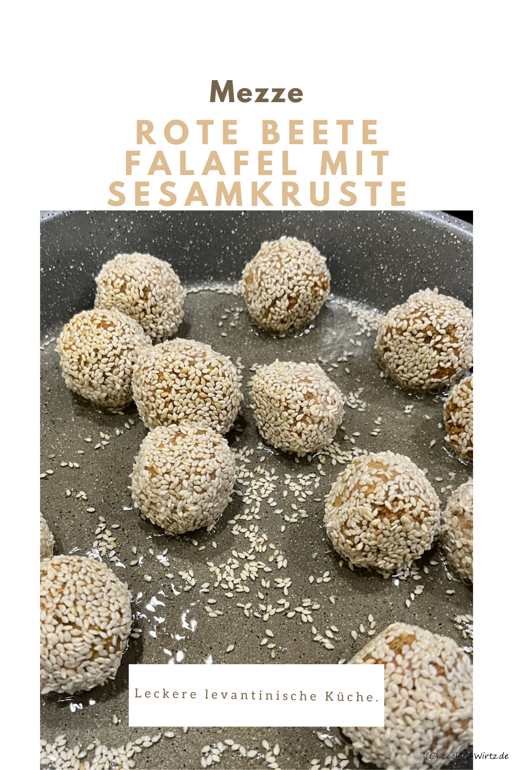 Rote Beete Falafel mit Sesamkruste