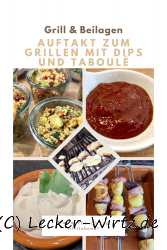 Auftakt zum Grillen mit Dips und Taboulé