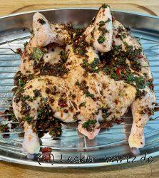Mexikanisches Roadkill Chicken marinieren