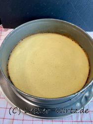 Boden des Erdbeer-Quark Kuchen