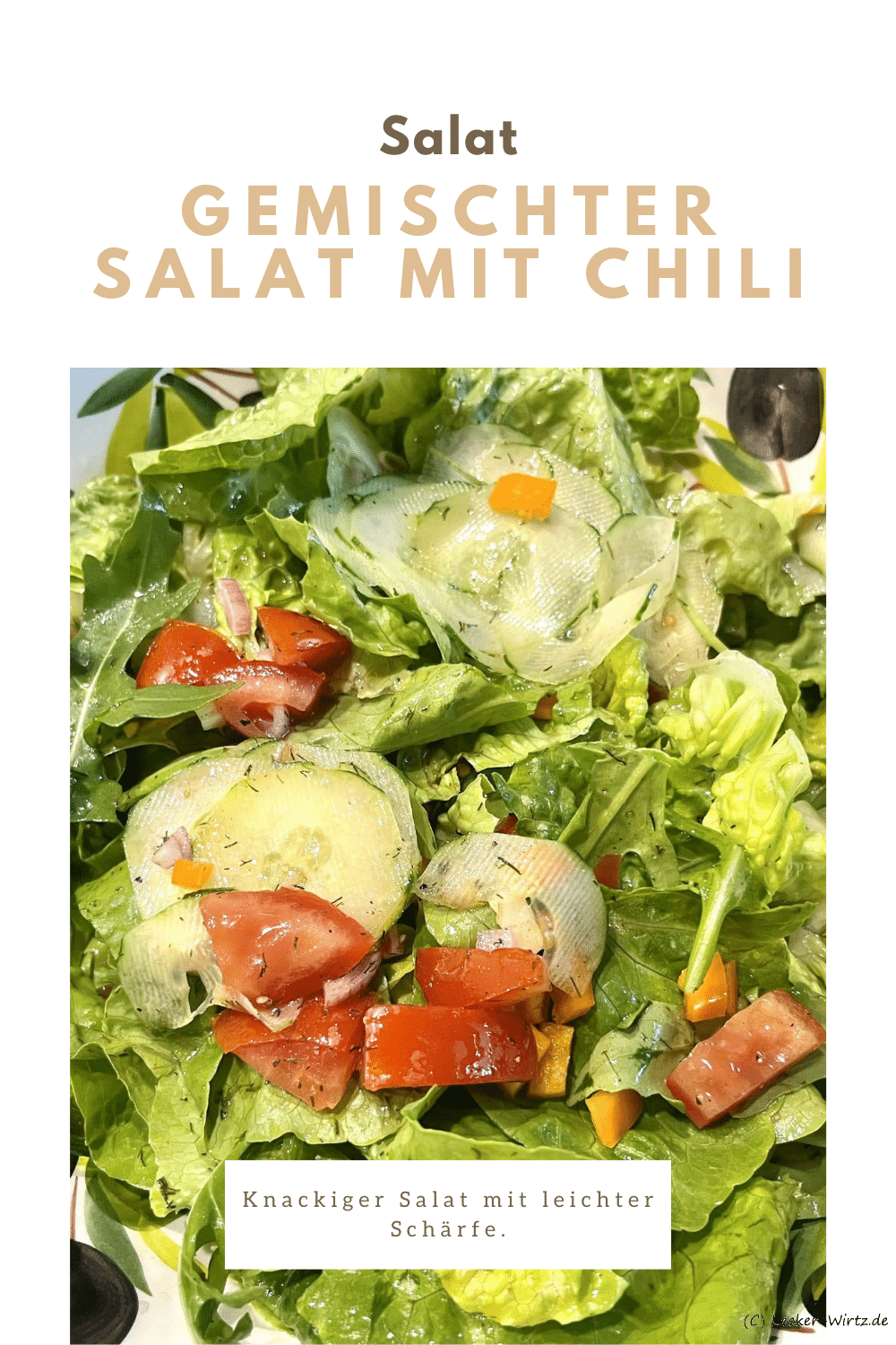 Gemischter Salat mit Chili