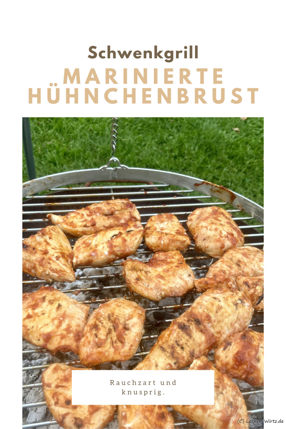 Marinierte Hühnchenbrust vom Schwenkgrill