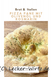 Pizza Pane mit Olivenöl und Rosmarin