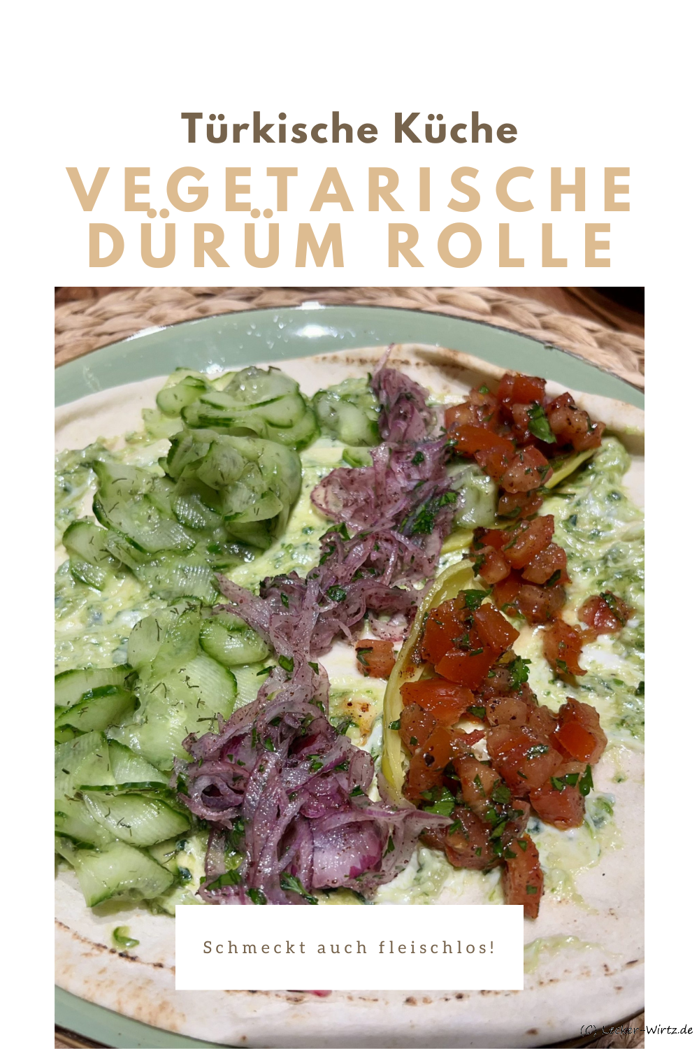 Vegetarische Dürüm Rolle