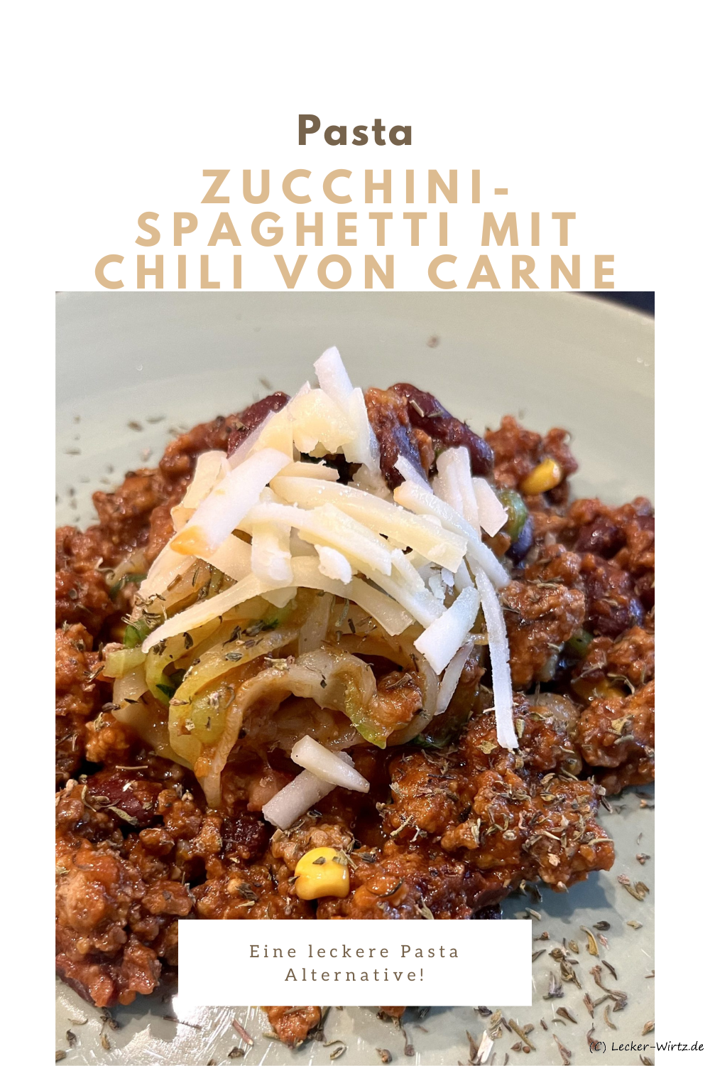 Zucchini-Spaghetti mit Chili von Carne