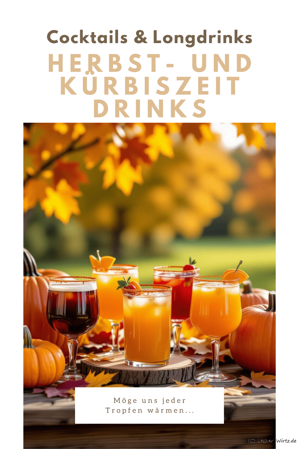 Herbst- und Kürbiszeit Drinks