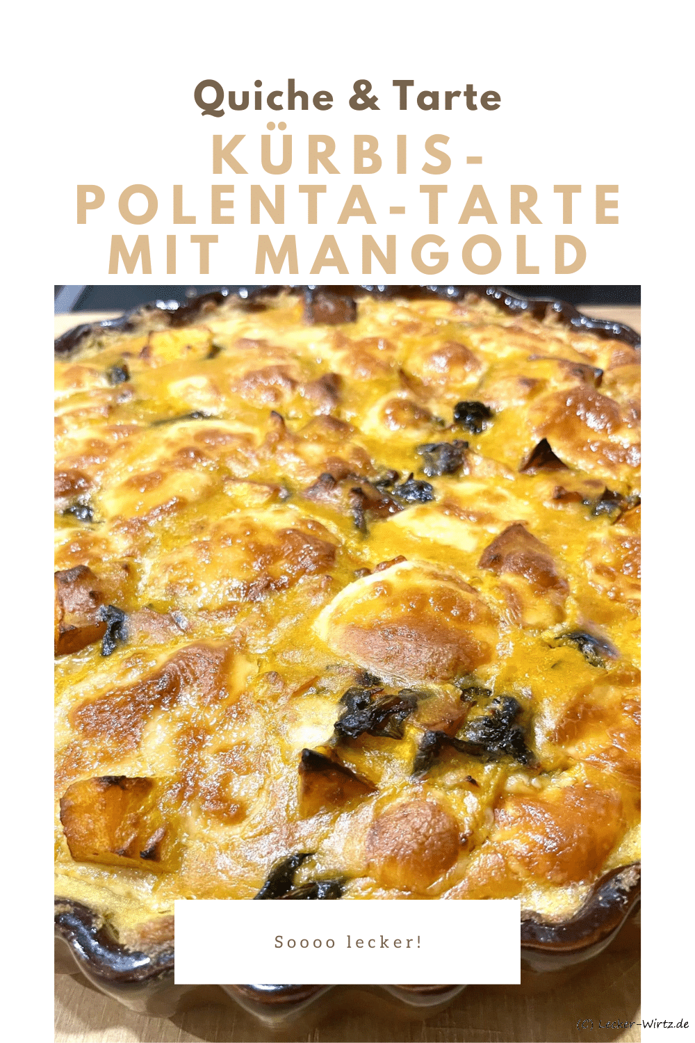 Kürbis-Polenta-Tarte mit Mangold