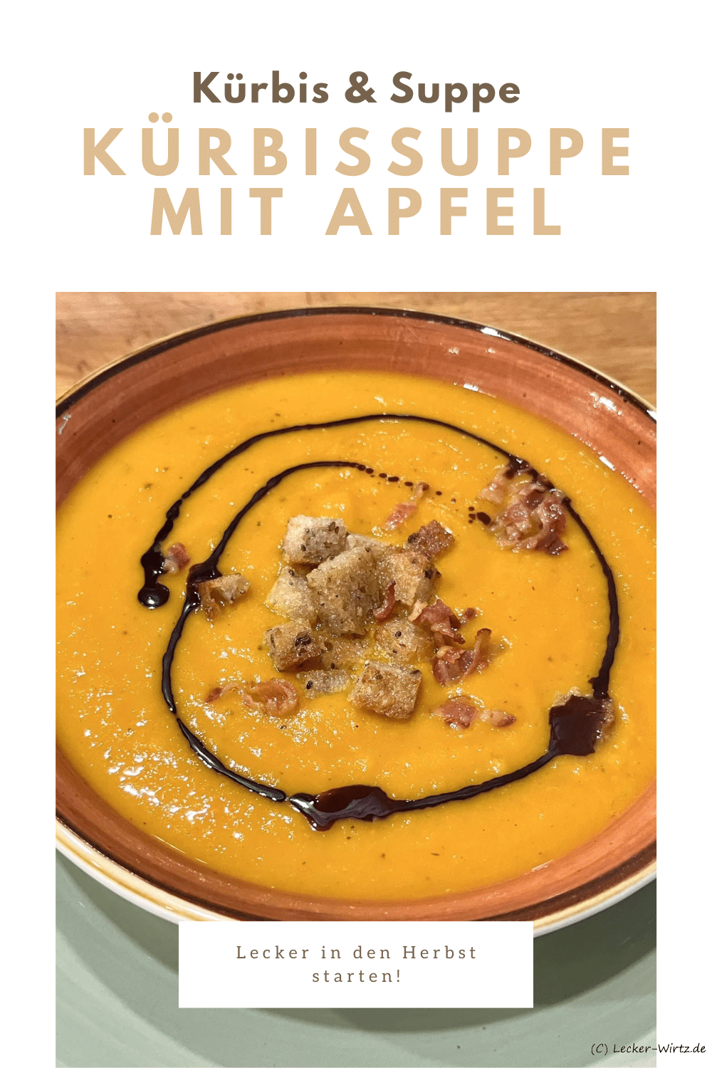 Kürbissuppe mit Apfel