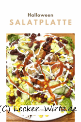 Halloween Salatplatte