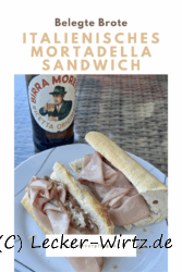 Italienisches Mortadella Sandwich