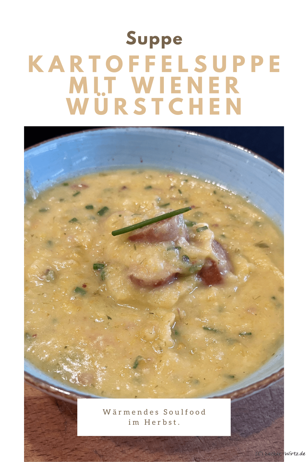Kartoffelsuppe mit Wiener Würstchen