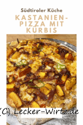 Kastanien-Pizza mit Kürbis