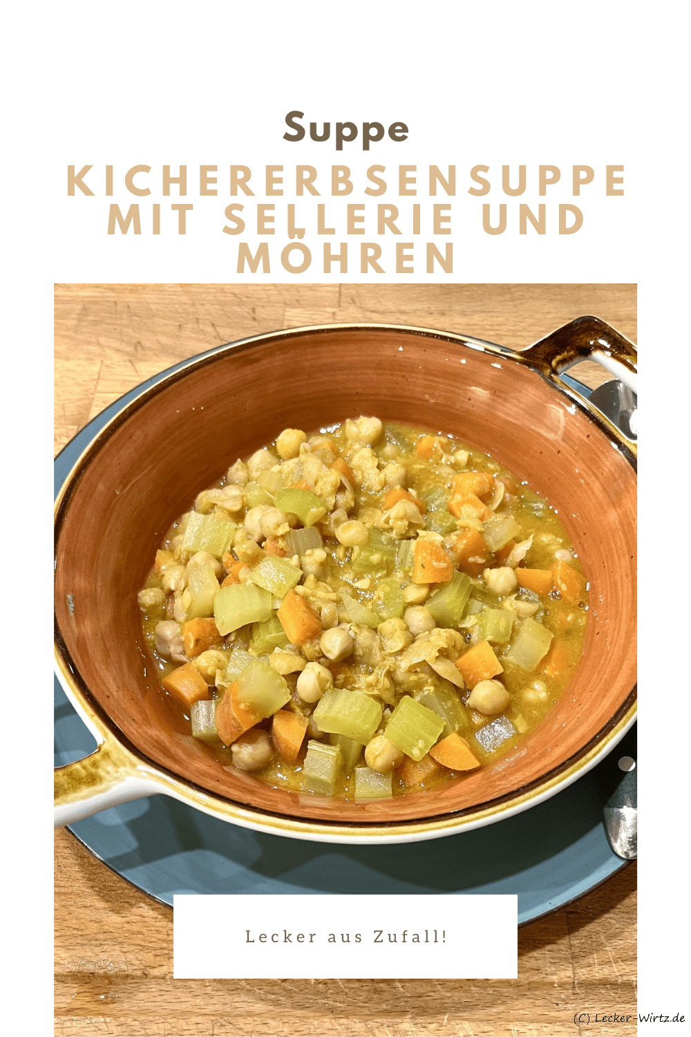 Kichererbsensuppe mit Sellerie und Möhren