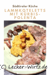 Lammkoteletts mit Kürbis-Polenta