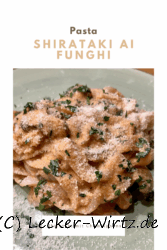 Shirataki ai funghi – Shirataki mit Champignons