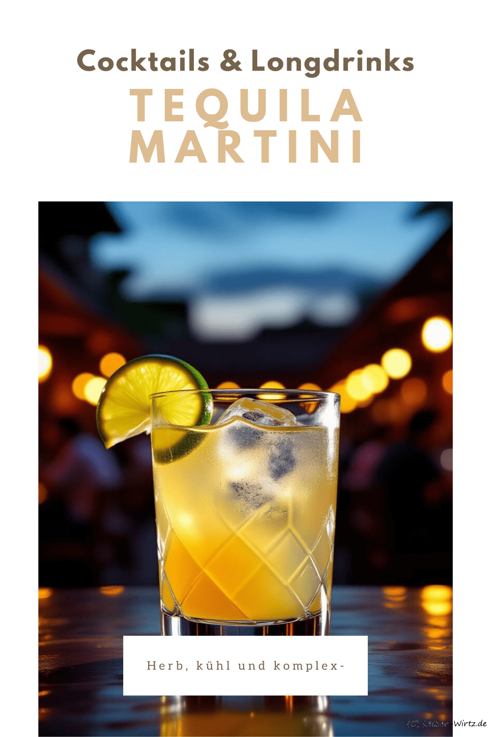 Tequila Martini - Mexican Martini