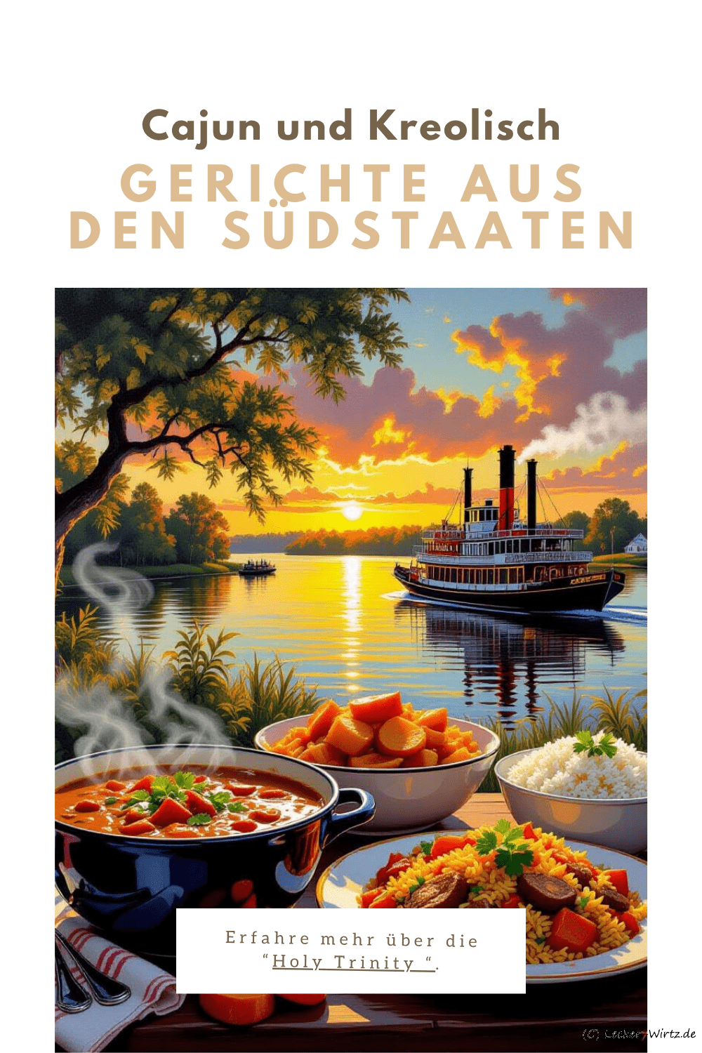 Cajun- und Küche und kreolische Küche