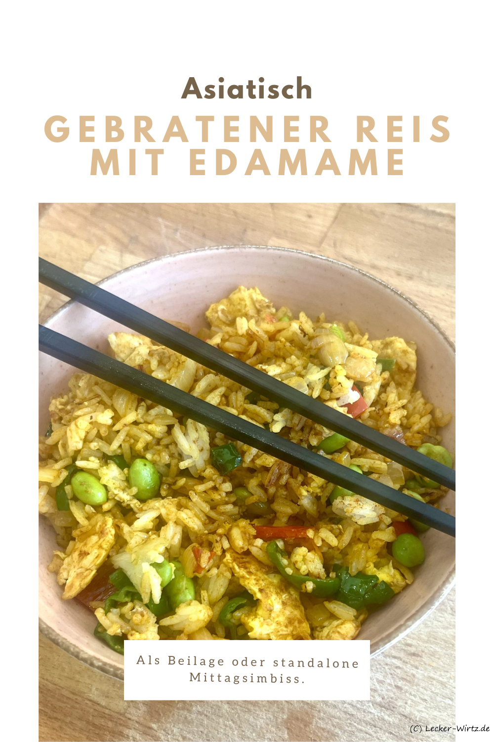 Gebratener Reis mit Edamame