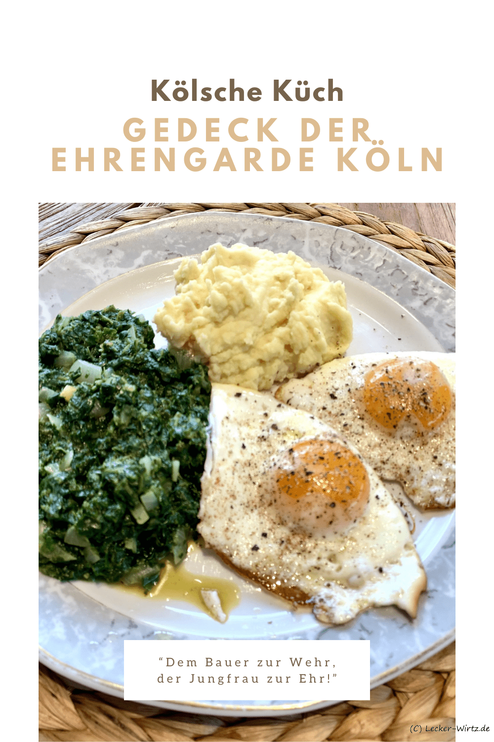 Gedeck der EhrenGarde Köln