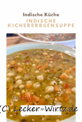 Indische Kichererbsensuppe