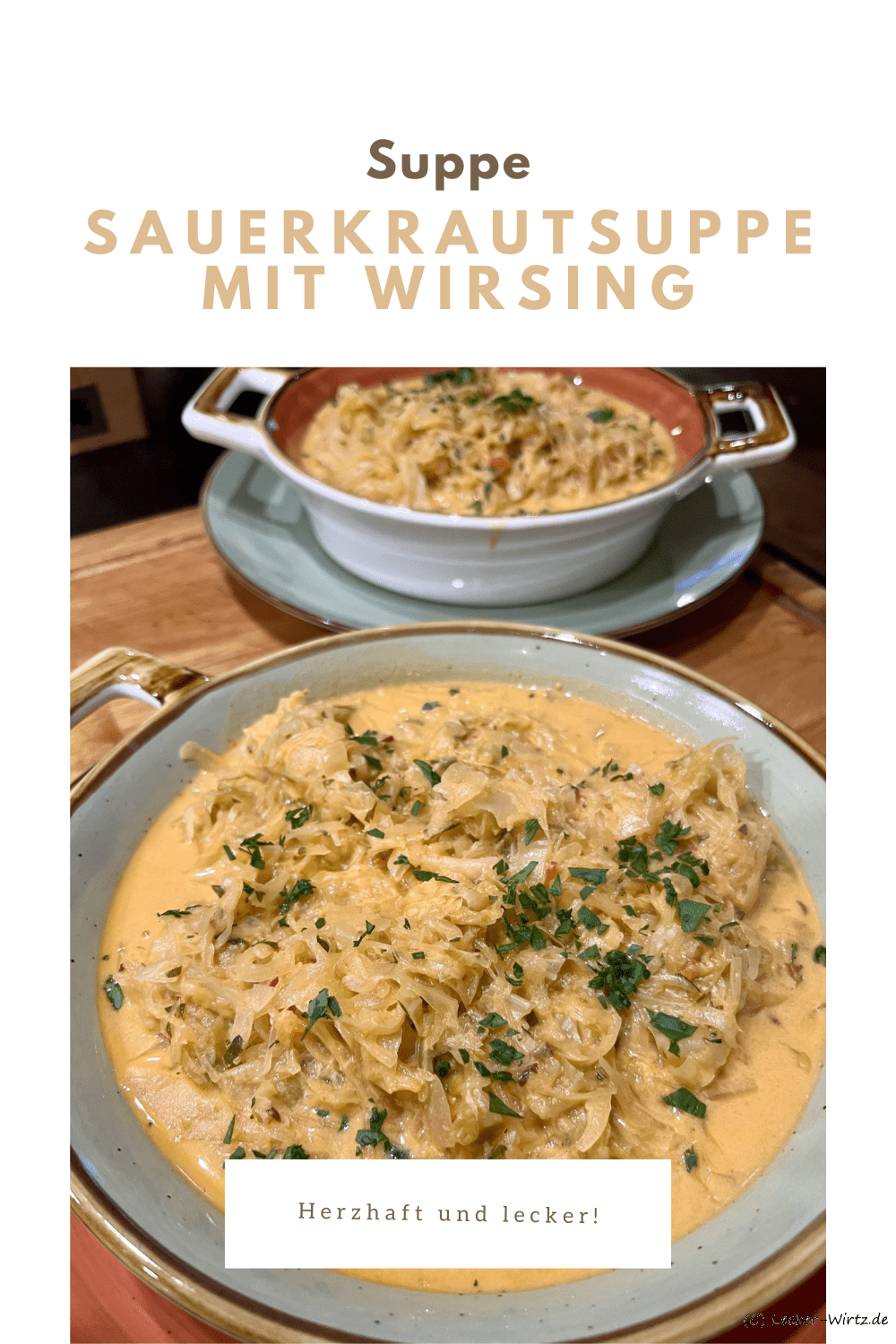 Sauerkrautsuppe mit Wirsing