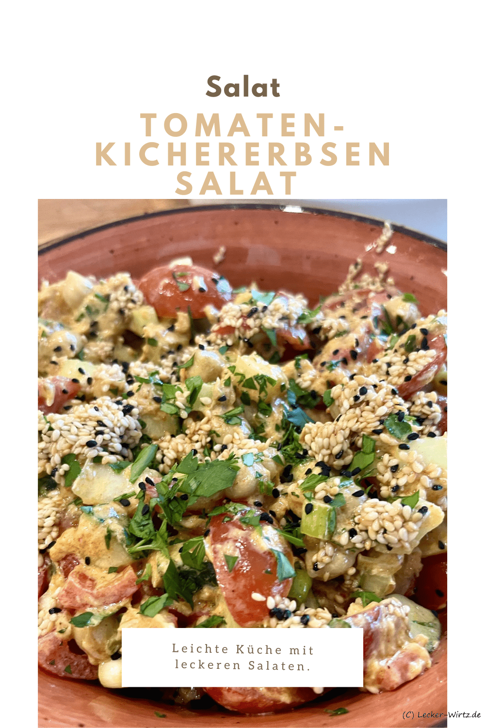 Tomaten-Kichererbsen Salat