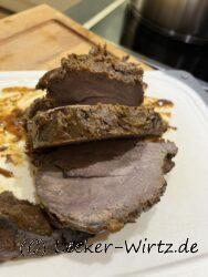 Rheinischer Sauerbraten aufgeschnitten