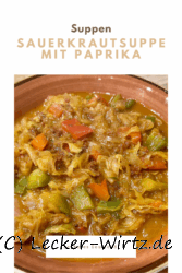 Sauerkrautsuppe mit Paprika