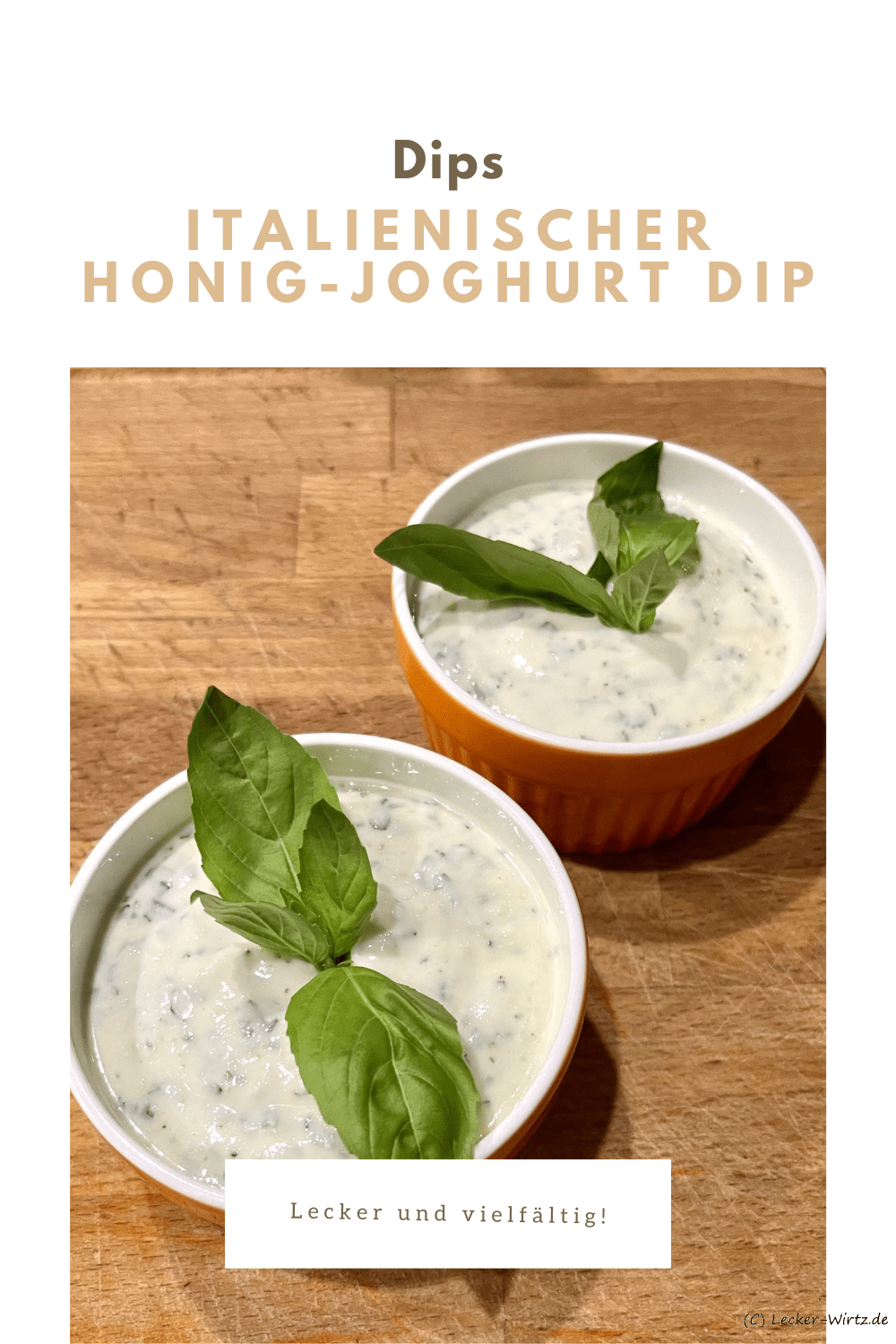 Italienischer Honig-Joghurt Dip
