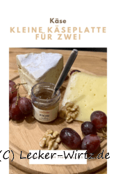 Kleine Käseplatte für zwei