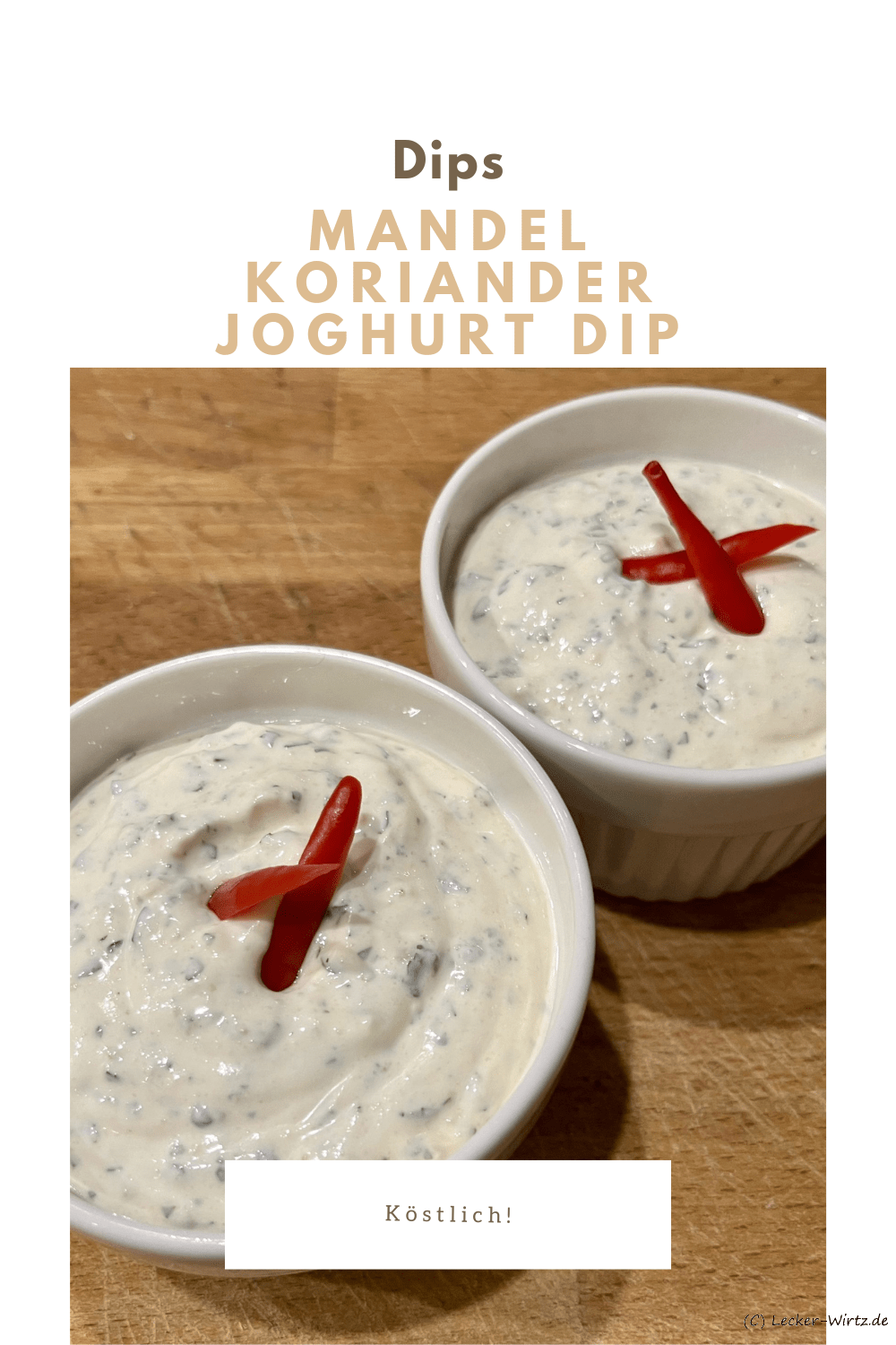 Mandel-Koriander-Joghurt Dip