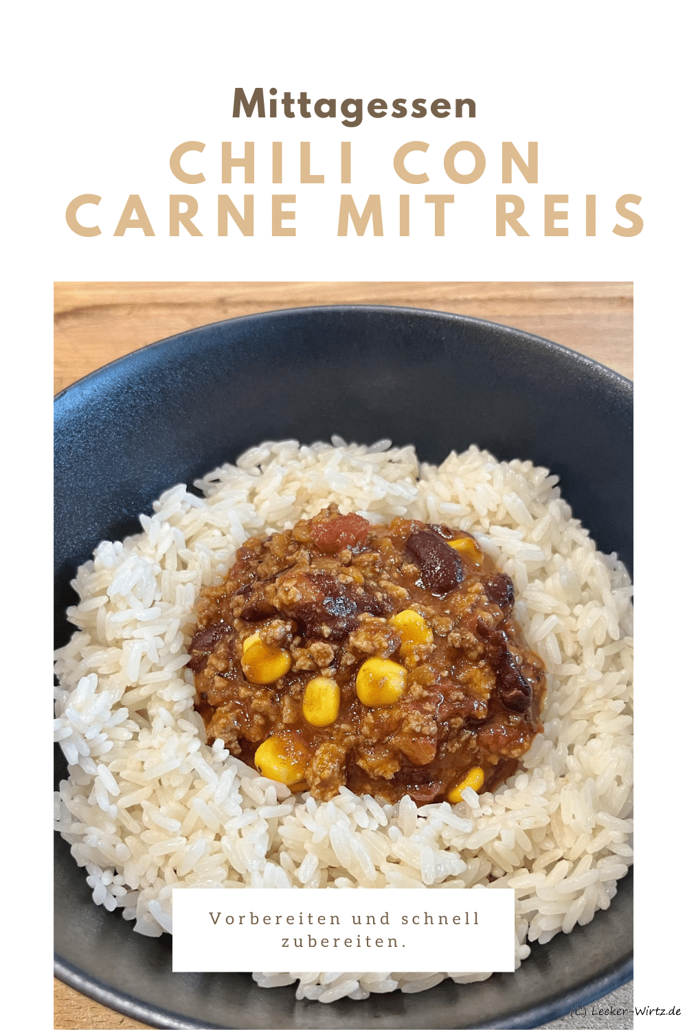 Chili con carne mit Reis