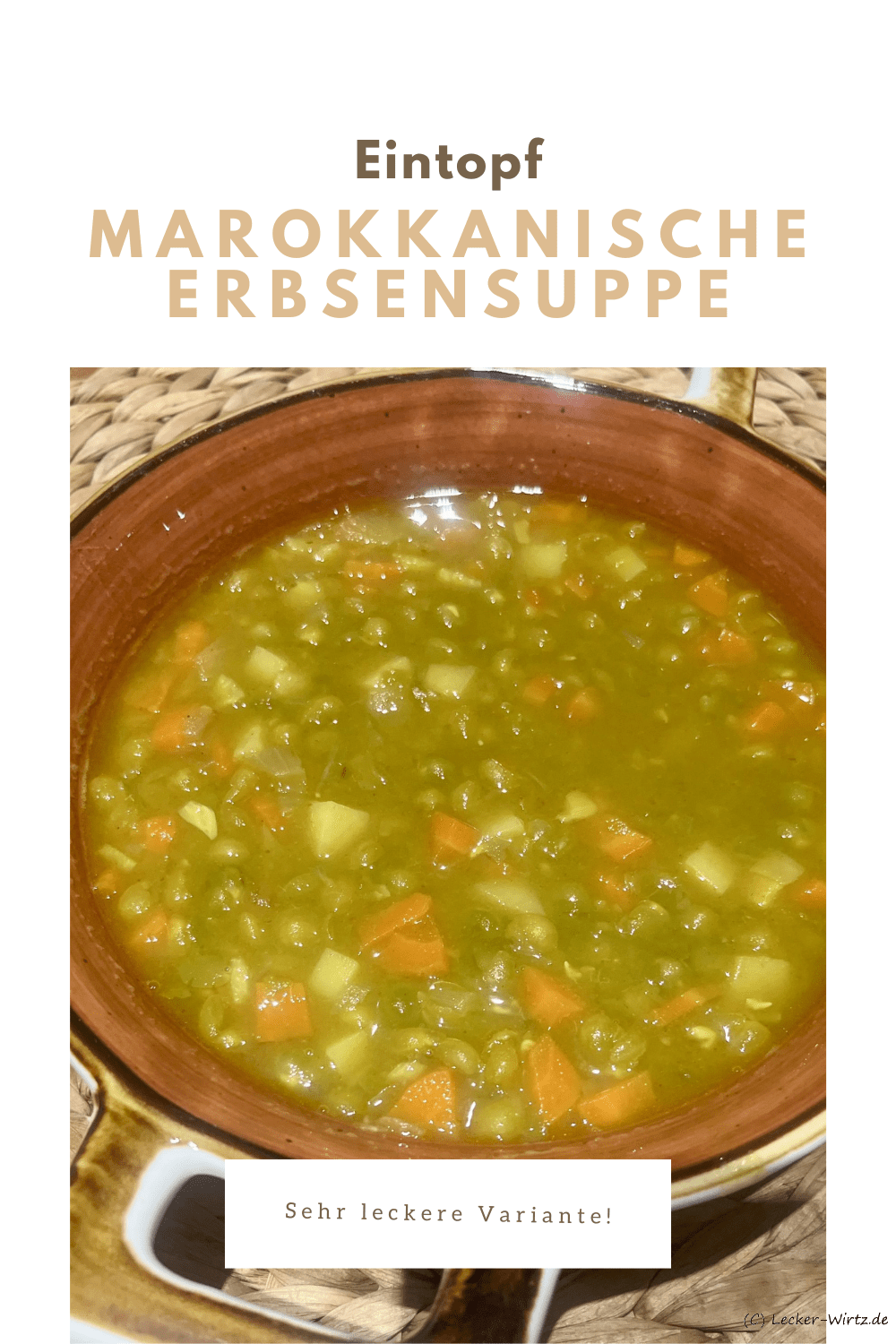 Marokkanische Erbsensuppe
