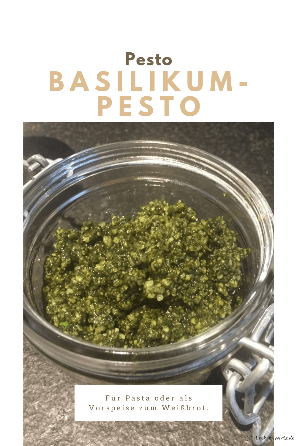 Leckeres Basilikum-Pesto