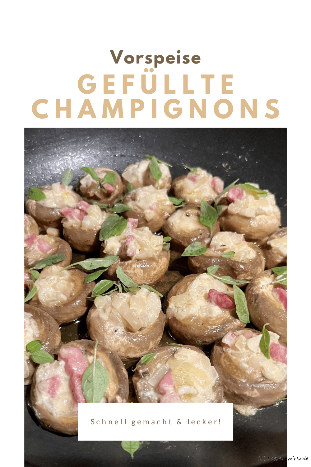 Gefüllte Champignons