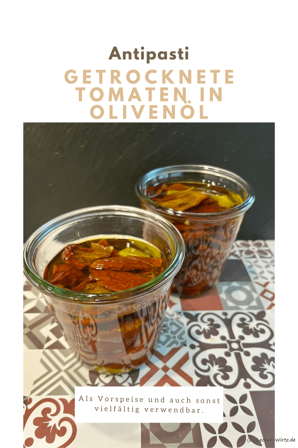 Getrocknete Tomaten in Olivenöl