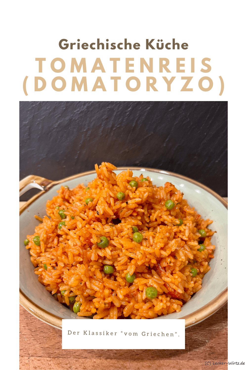 Griechischer Tomatenreis (Domatoryzo)