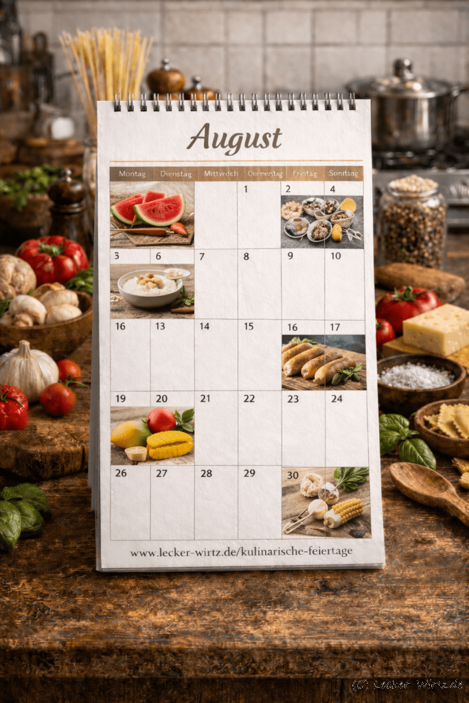 Kulinarische Feiertage im August